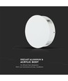 4W Ronde LED wandlamp, wit - IP65, 360°, 3000K, aluminium, buiten/binnen, incl. lichtbron