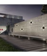 4W ronde LED wandlamp - IP65, zwart, 3000K, COB LED, incl. lichtbron