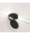 7W LED wandlamp - IP65, zwart, 770lm, warm wit, incl. lichtbron