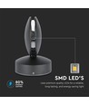 7W LED wandlamp - IP65, zwart, 770lm, warm wit, incl. lichtbron