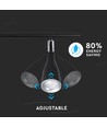 13,5W LED wandlamp met 3 koppen - 1260lm, 3000K, zwarte afwerking, incl. lichtbron
