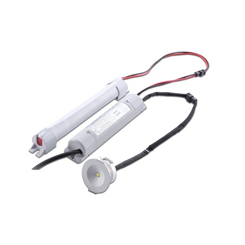3W LED noodverlichting voor inbouw - 5500K, >3 uur batterijduur, IP20, wit