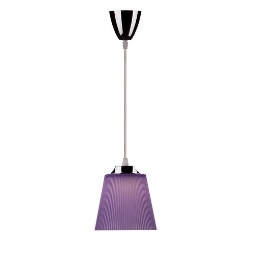 7W LED pendellamp / plafondlamp - Chroom met paarse kap, 4000K, Ø15cm, 90 graden stralingshoek