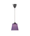 7W LED pendellamp / plafondlamp - Chroom met paarse kap, 4000K, Ø15cm, 90 graden stralingshoek