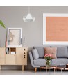 Pastel Prism witte hanglamp, E27 fitting - Ø31cm, metaal, 5 jaar garantie, zonder lichtbron