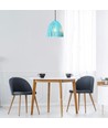 E27 Cone Prism hanglamp - Blauw, metaal, Ø25cm, zonder lichtbron