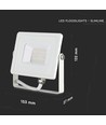 Schijnwerper 20W - Samsung chip, 6400K, wit huis