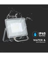 30W LED breedstraler met Samsung chip - 80lm/W, IP65, warm wit, grijs, 5 jaar garantie