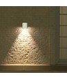 1-wegs wandlamp GU10 - aluminium, rond, wit huis, IP44