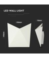 5W LED wandlamp - IP65, wit, 4000K, aluminium, incl. lichtbron