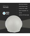 6W LED wandlamp met up/down licht - IP65, grijs, 3000K, 11 x 5,4 cm, incl. lichtbron