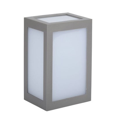 12W LED wandlamp, grijs - 750lm, 6400K, IP65, koud wit