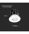 10W Bluetooth fire-rated LED inbouwspot - CCT, dimbaar, IP65, wit, Smart Home, 5 jaar garantie