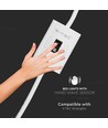 Handsensor voor LED strips, 12V - Max 24W, wit, 2.1mm DC plug, aan/uit sensor voor bedlamp