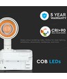 7W Samsung LED track spot, RA90 - Wit, 24°, 5 jaar garantie