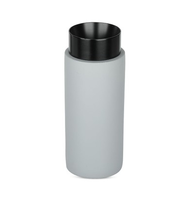 GU10 - grijs beton, gips oppervlak, metaal met zwarte gunmetal voet
