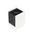 GU10 opbouwspot voor gips - Square, Pistol Black, vierkant, zonder lichtbron