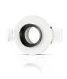 GU10 inbouwspot - Rond, wit/zwart, gips, IP20 binnen, zonder lichtbron