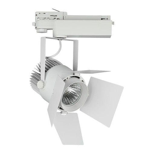 33W LED railspot - Samsung chip, 3000K, 5 jaar garantie, wit behuizing