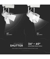 33W LED railspot - Samsung chip, 3000K, 5 jaar garantie, wit behuizing