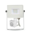 10W Projector - PIR Sensor, Samsung Chip, 4000K, wit behuizing