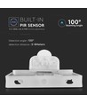10W Projector - PIR Sensor, Samsung Chip, 4000K, wit behuizing