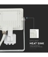 10W Projector - PIR Sensor, Samsung Chip, 4000K, wit behuizing