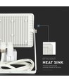 30W LED breedstraler met sensor, Samsung LED - IP65, wit, 6400K