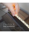 12W/m LED-strip - Samsung Chip, 12V, 6500K, IP20, 5m/rol