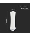 18W LED design wandlamp, dimbaar - 1200lm, wit, warm wit, Triac faseafsnijding, 120° stralingshoek
