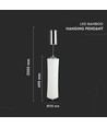 18W Design hanglamp, dimbaar - 1200lm, warm wit, wit, 3000K
