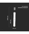 32W LED Designer Double Long hanglamp, dimbaar - 3000K, wit, 2100lm, Triac dimbaar