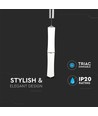 32W LED Designer Double Long hanglamp, dimbaar - 3000K, wit, 2100lm, Triac dimbaar