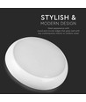 10W LED plafondlamp met noodverlichting - IP65, Samsung LED chip, 3 uur batterijduur, Ø32cm, bulkhead