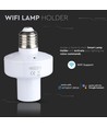E27 Wi-Fi smart fitting - Max 20W, werkt met Alexa en Google Home, wit