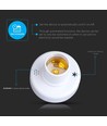 E27 Wi-Fi smart fitting - Max 20W, werkt met Alexa en Google Home, wit