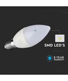 7W kaarslamp E14 - Plastic, Lamp, Samsung Chip, 3000K