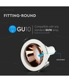 GU10 inbouwspot - Rond, wit/rose goud, aluminium, gat: Ø7,2 cm, IP20 binnenshuis
