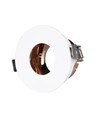 GU10 inbouwspot - Rond, wit en rose gold, aluminium, IP20 binnen