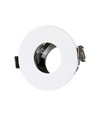 GU10 inbouwspot - Wit/chroom, aluminium, Gat: Ø7,5 cm, Afm: Ø8 cm