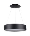 20W LED hanglamp, Ø45cm, zwart - Dimbaar, 3000K, 120cm draad, warm wit