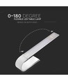 6,5W flexibele LED bureaulamp, oplaadbaar - 12V, wit, dimbaar, 3-in-1 CCT, touch-bediening