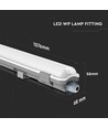 150cm 22W waterdicht LED armatuur - IP65, 6400K, incl. LED buis