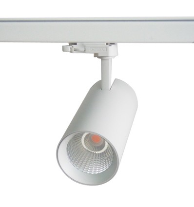 30W 3-fasen RA90 Railspot - 130lm/w, 3900lm, Wit, Flicker free