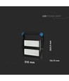 500W LED breedstraler, dimbaar - Samsung LED chip, Meanwell driver, IP65, 4000K, 120lm/W