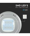100W LED wegarmatuur voor draadophanging - 130lm/W, Samsung LED chip, IP65, 4000K, grijs, IK08