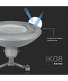 100W LED wegarmatuur voor draadophanging - 130lm/W, Samsung LED chip, IP65, 4000K, grijs, IK08