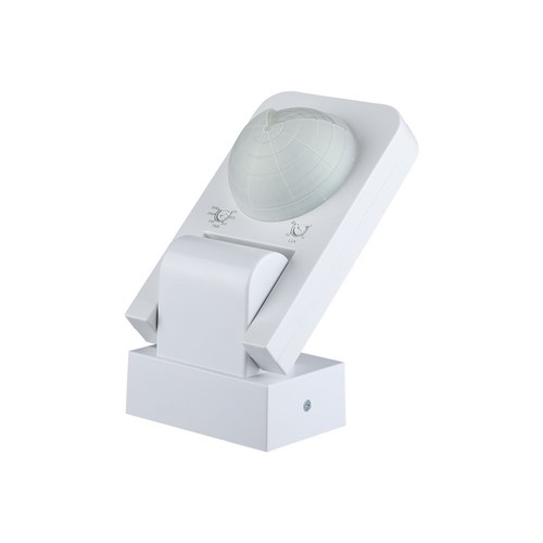 V-Tac IP65 infrarood bewegingssensor, wit - 360 graden, 20m bereik, max 1000W LED, buiten/binnen