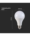 17W LED wandlamp - 3000K (Warm wit)