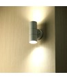 GU10 Wandlamp - 2-weg, Roestvrij Stalen Behuizing, IP44, Mat Wit
